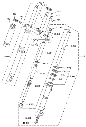 Gabelsicherungsring - Set (2 Stück)