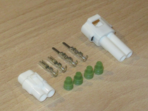 Stecker 2,3 mm wasserabweisend 2-polig