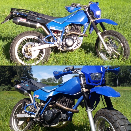 Komplett - Titan - ovaler Dämpfer mit EG-ABE