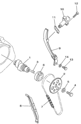 Gasket Timing Chain Tensioner