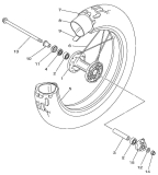 Radlagersatz - Vorderrad (Scheibenbremse)