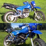 Komplett - Titan - ovaler Dämpfer mit EG-ABE