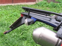 Kennzeichenhalter mit Rückleuchte, Schutzblechverlängerung
