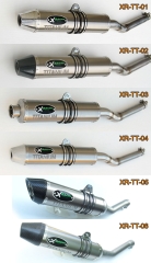Complete - Titanium - Round Muffler With EG Approval