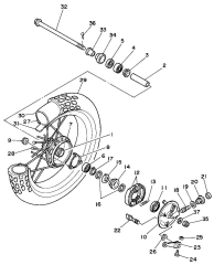 Wheel Bearing Kit - Front Wheel (Drum Brake)